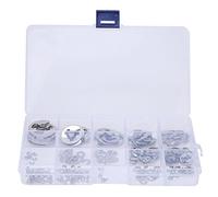 Set di anelli di fissaggio in acciaio inossidabile 304 15 modelli che si incastrano nell'hardware della parte di rotazione della scanalatura lavorata