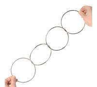 Set Di Anelli Di Magici Cerchi Di Illusione Gimmick, Torre In Metallo Durevole In Tre Passaggi | Strumento Di Mago Professionale Per Spettacolo Di Divertimento, Spettacolo Di Festa Per