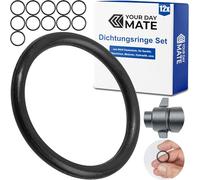 Set di anelli di tenuta, 12 pz, DE Ø 25 mm, DI Ø 20 mm, spessore 2,5 mm, in Nero, in gomma nitrilica, anelli in gomma per la riparazione di impianti idraulici, macchine, motori, guarnizione piatta