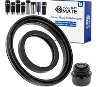 Set di anelli di tenuta di ricambio, 1 set, compatibile con EMSA TRAVEL MUG 360 ml Classic, 500 ml Grande, con tappo a vite comfort e modello precedente, in silicone alimentare
