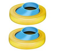 Set di anelli di tenuta per flangia di trasferimento della toilette Set di guarnizioni in gomma per WC Guarnizione flangia Non posizionamento odore Anelli di tenuta Set sigillante di posizionamento