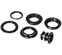 Set di Anelli e Tappo in Alluminio per Serie sterzo Bici, 1 1/8", Nero