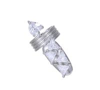 Set di anelli gotici per unghie con cristalli scintillanti stile punk accessori per costume per le donne feste di Halloween gioielli per unghie finte con cristalli, Misura unica, come descritto, come