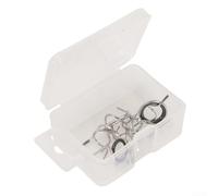 Set di anelli guida per canna da pesca a mosca, 11 pezzi in acciaio inox e kit di ganci per la costruzione e la riparazione di canne, design liscio previene danni alla lenza, pescatori e costruttori