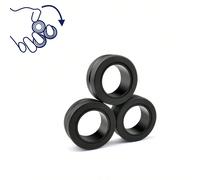 Set di anelli magnetici, 3 pezzi, idea per ADHD, ansia, giocattoli antistress magnetici per adulti per alleviare l'ansia, anelli giocattolo per dita ottimo regalo per adulti, adolescenti, ADHD, giocat