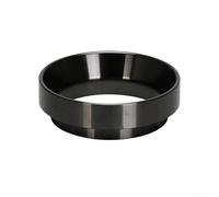 Set di anelli magnetici per macinacaffè anti mosche da 51/53/58 mm, per maniglia della macchina da caffè, completo di anelli di dosaggio e diffusione per evitare fuoriuscite di caffè (nero, 58 mm)