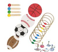 Set di anelli per bambini - Divertimento per le vacanze Gioco da giardino | Anello di corda per lo sport agilità velocità famiglia adulti esterni interni