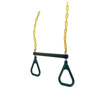 Set di Anelli per Barra Oscillante per Trapezio Giocattolo da Esterno Durevoli Impostati per Palestra per Bambini 28,7 "Lunghi 17,7" Accessori da Gioco Larghi
