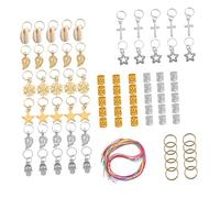 Set di Anelli per Chioma Dreadlocks 110 Pezzi in Metallo