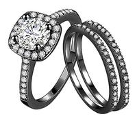 Set di anelli per donne in argento Sterling o anelli guarnizione sanitari