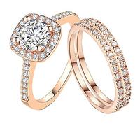 Set di anelli per donne in argento Sterling o anelli guarnizione sanitari