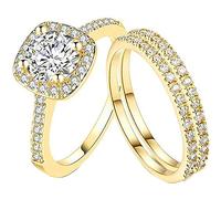 Set di anelli per donne in argento Sterling o anelli guarnizione sanitari