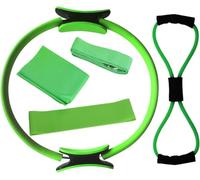 Set di anelli per pilates, kit essenziale per donne, espansore toracico, anelli per pilates, anelli circolari per gambe, braccia e cosce per perdere peso