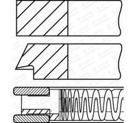 Set di anelli per pistoni GOETZE 08-141300-10