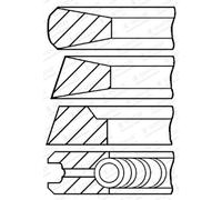 Set di anelli per pistoni GOETZE 08-178400-10