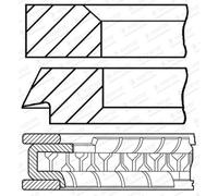 GOETZE ENGINE 08-424800-10 Kit fasce elastiche