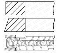 Set di anelli per pistoni GOETZE 08-428300-00