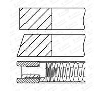 Set di anelli per pistoni GOETZE 08-437700-00