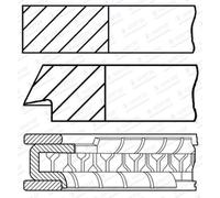 Set di anelli per pistoni GOETZE 08-440700-00