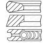 Set di anelli per pistoni GOETZE 08-445200-00