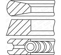 Set di anelli per pistoni GOETZE 08-449600-00