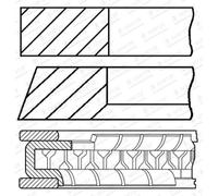 Set di anelli per pistoni GOETZE 08-450000-10