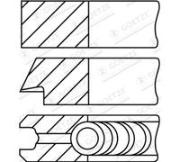 Set di anelli per pistoni GOETZE 08-501900-10