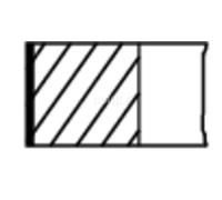 Set di anelli per pistoni MAHLE 043 92 N0