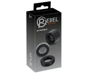 Set di anelli per testicoli Ball Stretching Kit, Rebel 1 St