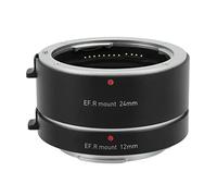 Set di anelli per tubi di prolunga macro con messa a fuoco automatica, anello adattatore per lenti macro in metallo da 12 mm 24 mm per obiettivi per fotocamere mirrorless con