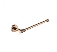 Set di anelli porta asciugamani e porta carta igienica da parete, in acciaio inox, color oro rosa, accessori per il bagno, ganci per asciugamani e carta, elegante decorazione per la casa