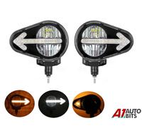 Set Di Anteriore 25 LED Pro HQ Faro Luci Per John Deere Terex Tata +Cavi