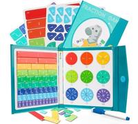 Set di apprendimento di calcolo magnetico della rottura - imparare e comprendere le rotture | Gioco di matematica magnetica del rechenmeister | JOJNUMERI