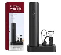 Set di apribottiglie elettrici per vino, cavatappi elettrico professionale automatico, Apribottiglie per feste, appuntamenti e amanti del vino | VINOCORK