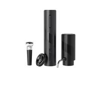 Set di apribottiglie elettrico in acciaio inox con bocca larga 35 mm e materiali sicuri per uso alimentare, set di accessori per club domestici