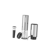 Set di apribottiglie elettrico in acciaio inox con bocca larga 35 mm e materiali sicuri per uso alimentare, set di accessori per club domestici