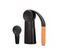 Set di apribottiglie per vino, con tappo, cavatappi in lega di zinco e salva-vino in silicone, manico in legno massiccio, apribottiglie per casa, bar, ristorante