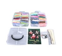 Set di argilla da modellare da 50 colori, kit iniziale di argilla polimerica, argilla morbida e asciugata all'aria con 5 strumenti per modellare, argilla non tossica da 50 colori