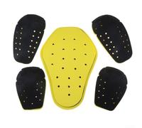 Set di armature per il corpo del motociclo 5Pcs per EVA Spalla Gomito SCHIENALI Protector Pad per Uomini Donne Equitazione Racing Safety Gear Nero e Giallo