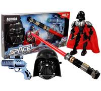 Set di armi spaziali con spada laser e maschera