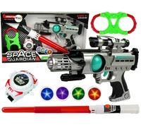 Set di armi spaziali Space Guardian con pistola laser e spada