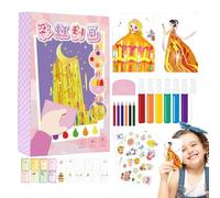 Set di arte di carta da grattare per,Libro da grattare per | Kit d'arte per cartolina da grattare | Cartolina arcobaleno, set di pittura per il Ringraziamento, Natale, Nuovo