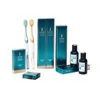 Set di articoli da toeletta da 14 pezzi, 2 kit dentali, 1 sapone, 1 pettine, 1 toeletta, 2 pantofole, 1 rasatura, 1 shampoo, 1 gel doccia, 1 lozione, 1 balsamo, 1 cucito, 1 cuffia da bagno per hotel