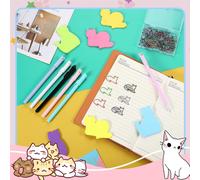 Set di articoli di cartoleria a forma di gatto 30 clip di carta, cuscinetti