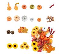 Set Di Artificiale - Decorazione Autunnale Gourd, Finta Decorazione Autunnale | Accento Display Ispirato Al Raccolto, Oggetto Di Scena Stagionale Realistica Per Portico Dello Sfondo Mant