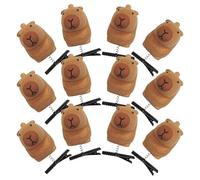 Set di artigli per capelli animali - Clip Capybara pezzo, per maniglie per acconciature leggere | Design di tenuta sicura caricato di, forcine per capelli a tema disegno ani