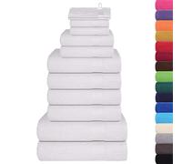 Set di asciugamani 12 pezzi FROGN Bianco 360 g/m²