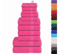 Set di asciugamani 12 pezzi FROGN Rosa 360 g/m²