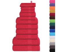 Set di asciugamani 12 pezzi FROGN Rosso 360 g/m²