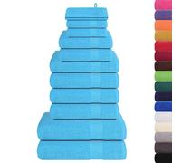 Set di asciugamani 12 pezzi FROGN Turchese 360 g/m²